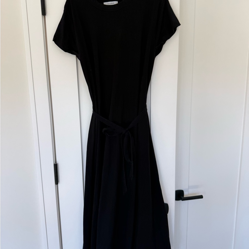 La Ligne Andie Black Midi Dress